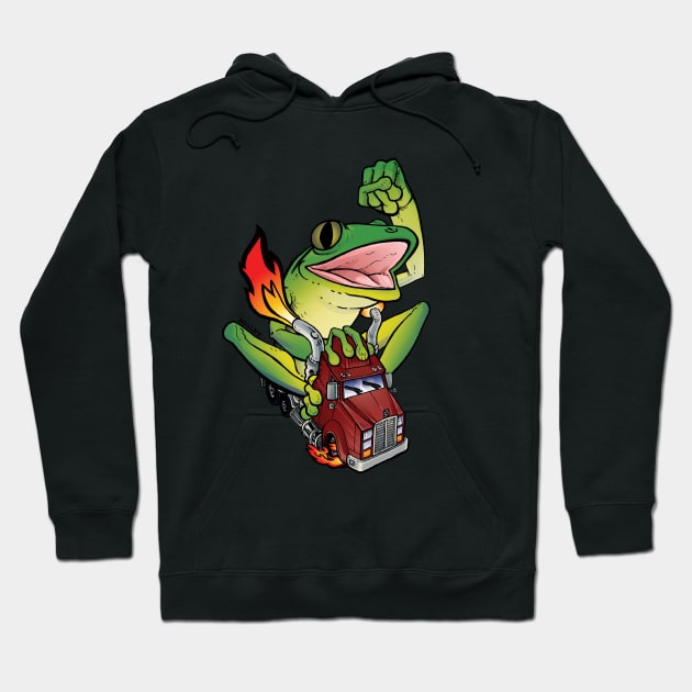 Trucker Frog Hoodie by Boulet420